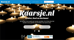 Desktop Screenshot of kaarsje.nl