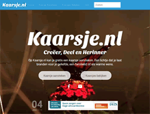 Tablet Screenshot of kaarsje.nl